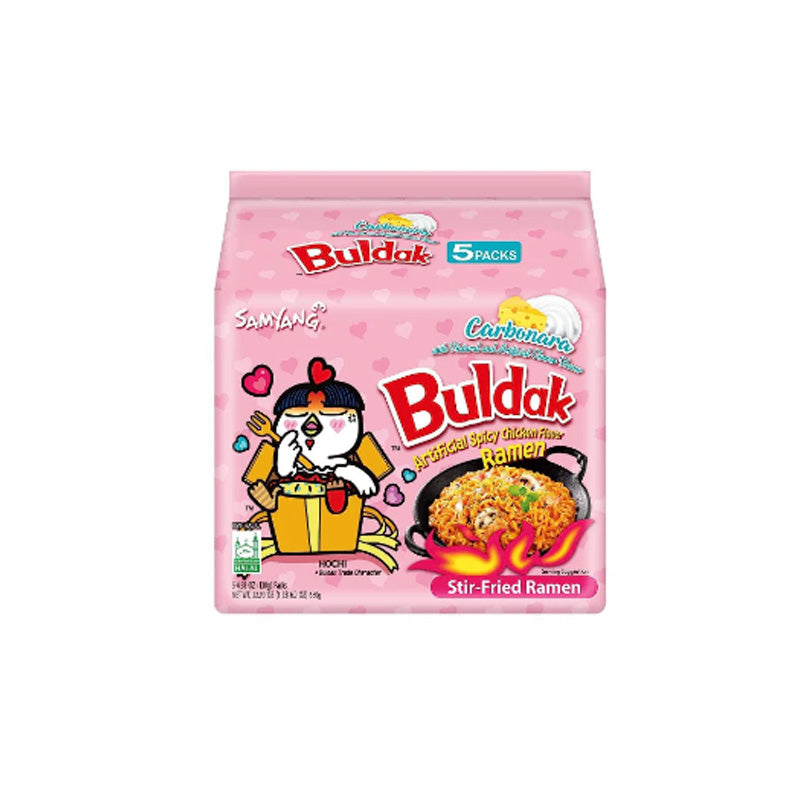 (SAMYANG) CARBO HOT RAMEN - (삼양) 까르보 불닭 볶음면 ~ 5 PACK