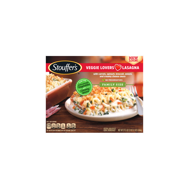 LASAGNA VEGETABLE (STOUFFER)사용후 인액더0L O