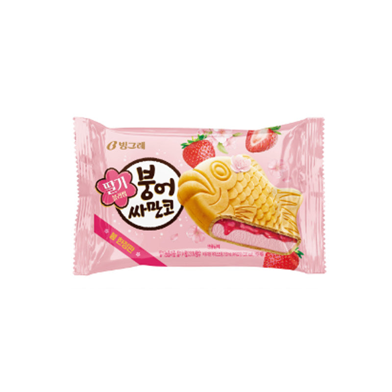 (BINGGRAE) STRAWBERRY SAMANCO - (빙그레) 딸기 사만코