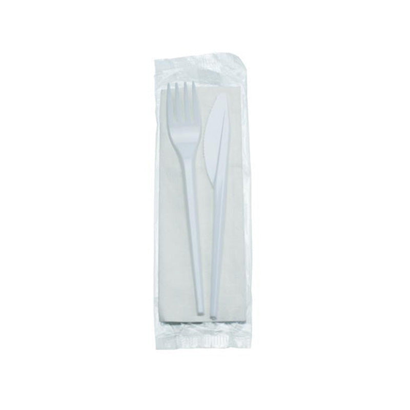 (WINSON MK-531) CUTLERY/MEAL KIT ~ FORK, KNIFE, NAPKIN