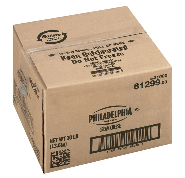 (PHILADELPHIA) CREAM CHEESE ~ 30 LB BULK