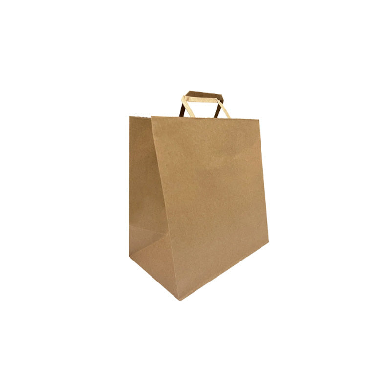 PAPER BAG HANDLE BROWN 12X7X12