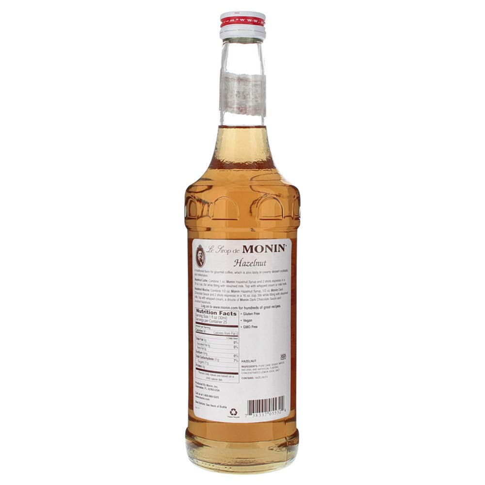 T-MONIN HAZELNUT SYRUP 750ML / 12