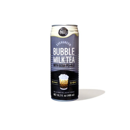(EVERGREEN) BROWN SUGAR BUBBLE MILK TEA WITH BOBA PEARLS