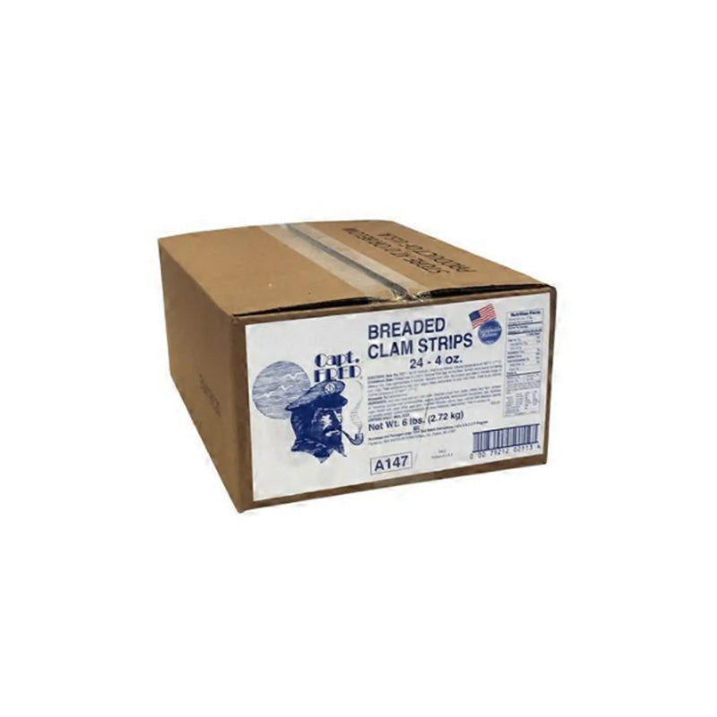 (CAPTAIN FRED'S) BREADED CLAM STRIPS A147 ~ 24 * 4 OZ