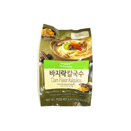 (PMO) CLAM FLAVORED KALGUKSU - (풀무원) 바지락 칼국수