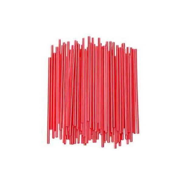 RED PLASTIC COFFEE STIRRER ~ 7.5 INCH