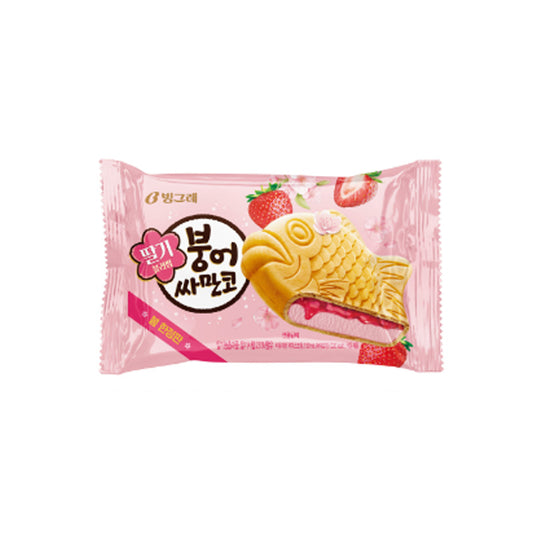(BINGGRAE) STRAWBERRY SAMANCO - (빙그레) 딸기 사만코