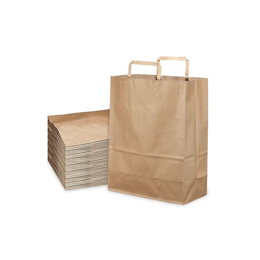 JUMBO BROWN HANDLE PAPER BAG ~ 18 x 7 x 19
