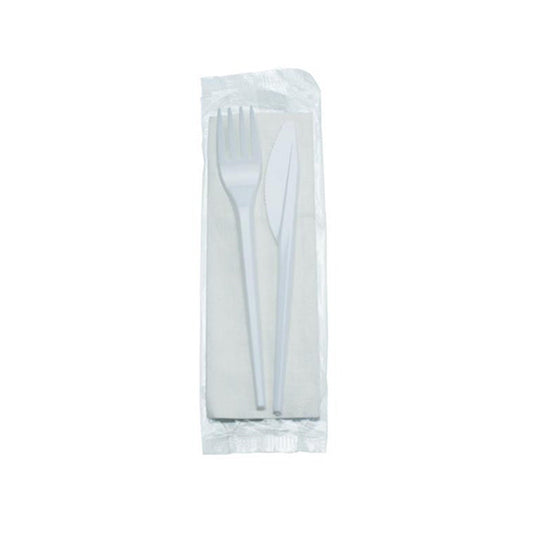 (WINSON MK-531) CUTLERY/MEAL KIT ~ FORK, KNIFE, NAPKIN