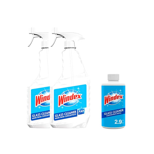 (WINDEX) GLASS CLEANER - 2 SPRAY + REFILL
