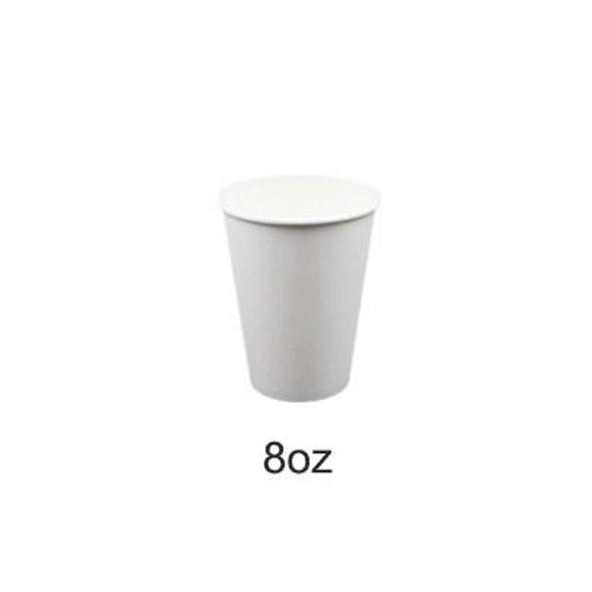WHITE COFFEE CUP ~ 8 OZ (KOREA SIZE)