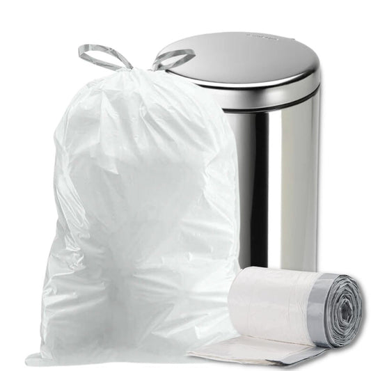 WHITE KITCHEN GARBAGE BAG ~ 13 GALLON