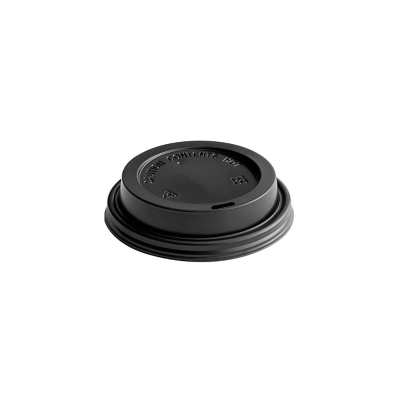 BLACK COFFEE FLAT LID ~ 10, 12-20 OZ