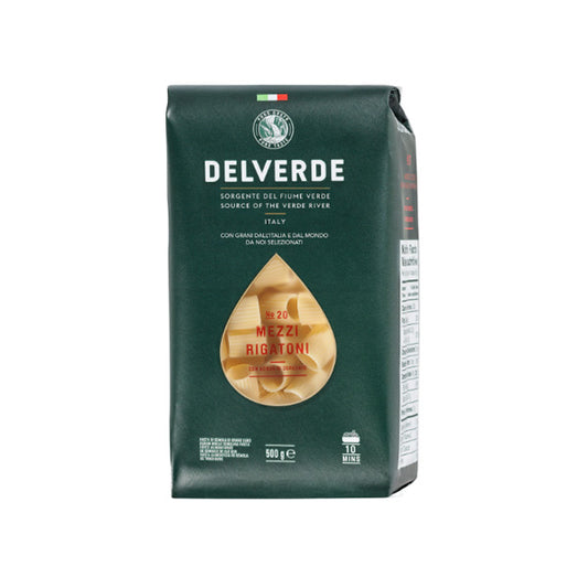 (DELVERDE) #20 MEZZA RIGATONI ~ 12 * 1 LB