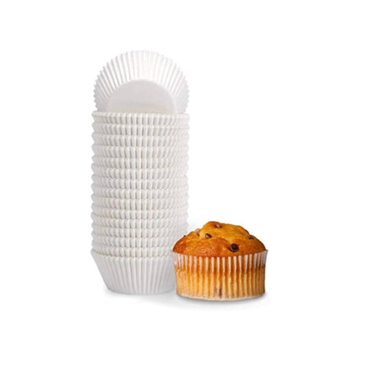 WHITE BAKING CUP ~ MUFFIN 6"