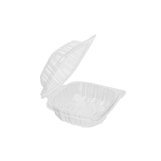 (HOPE) HINGED POLYPRO PLASTIC CONTAINER ~ 6 x 6