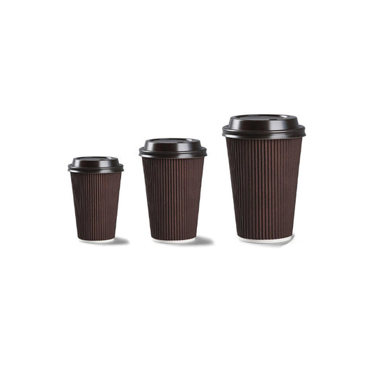 BLACK COFFEE DOME LID ~ 10S, 12-20 OZ