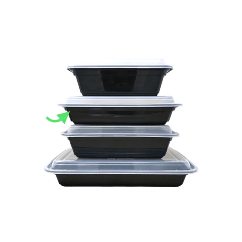 MICROWAVABLE BLACK RE-28B RECTANGUL 28OZ