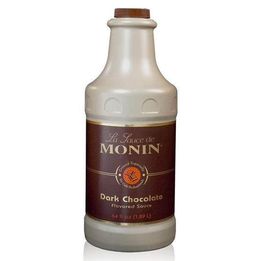 T-MONIN CHOCOLATE, DARK SAUCE 64OZ / 4