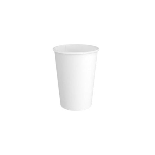WHITE COFFEE CUP ~ 12 OZ