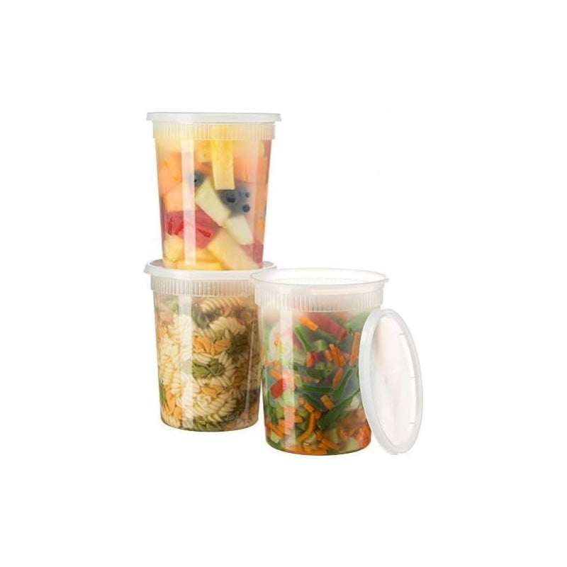PLASTIC FOOD CONTAINER 32OZ COMBO W.Y.